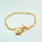 NEW Modern 14K Yellow Gold Toggle Heart 7" Diamond Bracelet