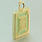 Vintage Estate 14K Yellow Gold Green Jade Good Luck Pendant