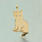 Estate 14K Yellow Gold High Polished 25mm Cat Charm Pendant 