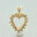 Fine Vintage Estate 14K Yellow Gold Diamond Heart  Pendant 