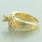 Vintage Estate 14K Yellow Gold Diamond Bypass Right Hand Ring Jewelry