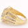 Fine Estate Vintage 14K Yellow Gold Diamond 1.00CTW Bypass Right Hand Cocktail Ring