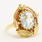 Vintage Estate 10K Yellow Gold Aquamarine Gemstone 2.50CTW Right Hand Ring 