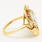 Vintage Estate 10K Yellow Gold Aquamarine Gemstone 2.50CTW Right Hand Ring 