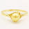 Vintage Estate Classic 14K Yellow Gold  Golden Pearl Right Hand Ring 