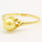 Vintage Estate Classic 14K Yellow Gold  Golden Pearl Right Hand Ring 