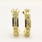 Estate Retro Vintage 14k Yellow Gold Natural Diamond Huggie Push Back Earrings 