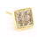 Fine Estate 14K Yellow Gold Diamond 1/5CTW Single Stud Push Back Earring