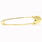 Rare Vintage Estate 14K Yellow Gold Safety Pin Nappy Pin Brooch Charm Holder