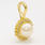 Vintage Estate Classic 14K Yellow Gold White Pearl Diamond Halo Pendant