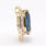 Vintage Estate 10K Yellow Gold Blue Topaz Pear Cut Gem Purple Iolite Pendant 