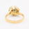 Classic Vintage Ladies 14K Yellow Gold Pearl Nature Motif Right Hand Ring 