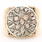 Fine Antique Estate Mens 10K Yellow Gold Rough Natural Diamond 1.50CTW Ring