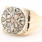 Fine Antique Estate Mens 10K Yellow Gold Rough Natural Diamond 1.50CTW Ring