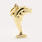 NEW Modern 14K Yellow Gold Hollow Dolphin Pendant 