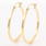 NEW Classic 14K Yellow Gold Smooth High Polished Hollow Hoop Earrings