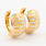 Classic Estate Ladies 18K Yellow Gold Huggie Hoop Earrings 