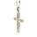 Classic Estate 14K White Gold Diamond 1.50CTW Cross Pendant and Chain Necklace