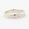 Classic Estate 14K White Gold Princess Cut Diamond Wedding Ring Band