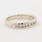 Classic Estate 18K White Gold Princess Cut Diamond Wedding Ring Band