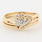 Fine Estate 14K Yellow Gold Diamond Bridal Wedding Ring Set 