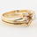 Fine Estate 14K Yellow Gold Diamond Bridal Wedding Ring Set 