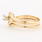 Fine Estate 14K Yellow Gold Diamond Bridal Wedding Ring Set 