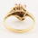 Vintage Estate 14k Yellow Gold  Pink Ruby Right Hand Ring 