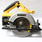 DeWalt 24 Volt Cordless 6 1/2" Circular Saw DW007 With 2 24 Carbide Tooth Blades