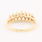 Classic Estate 14K Yellow Gold Marquise Diamond 0.96CTW Right Hand Pyramid Ring 