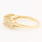 Classic Estate 14K Yellow Gold Marquise Diamond 0.96CTW Right Hand Pyramid Ring 