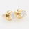 NEW Classic 14K Yellow Gold Diamond Stud Screw Back Earrings Jewelry