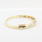 Estate Vintage Retro 14K Yellow Gold Diamond 2.25CTW Statement Bangle 