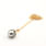 Classic Vintage Estate 14K Yellow Gold Tahitian Drop Pearl Pendant and 18" Chain 