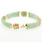 Estate Ladies 14k Yellow Gold Green Jade Dragon 7" Bracelet Jewelry