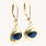 Estate Vintage 14K Yellow Gold Nazar Evil Eye Drop Earrings Jewelry