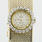 Authentic Vintage Rolex 14K Yellow Gold Round Diamond Ladies Watch