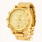 Nixon Men's 48-20 Chrono Gold Plated Stainless Steel Quartz Watch W Original Box