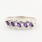 Classy Ladies Sterling Silver 925 Amethyst Diamond Ring Band