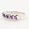 Classy Ladies Sterling Silver 925 Amethyst Diamond Ring Band