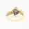 Modern Estate 14K Yellow Gold Diamond Cluster Right Hand Ring 
