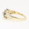 Modern Estate 14K Yellow Gold Diamond Cluster Right Hand Ring 