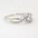 NEW Modern Ladies 10K White Gold Diamond 1/3CTW Right Hand Bypass Ring