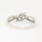 NEW Modern Ladies 10K White Gold Diamond 1/3CTW Right Hand Bypass Ring