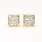 Modern 14k Yellow Gold Princess Cut Diamond 0.65CTW Screw Back Stud Earrings