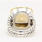 Authentic David Yurman Albion Ring Lemon Citrine Diamond Sterling Silver 925 18K