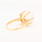 Unique Rare Estate 18K Yellow Gold Sphere Cocktail Right Hand Ring