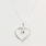 NEW Modern Sterling Silver 925 Open Heart Pendant 19" Cable Link Chain