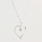 NEW Modern Sterling Silver 925 Open Heart Pendant 19" Cable Link Chain