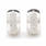 Classic Ladies 14k White Gold Diamond 1.00CTW Huggie Earrings Jewelry